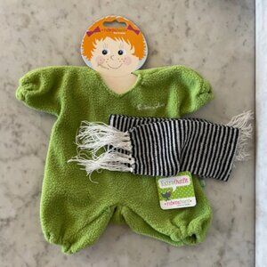 RUBENS BARN SWEDEN Kids/Ark Outfit Green Frog with Scarf Extra Outfit